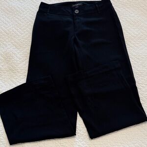 Banana Republic Black Straight-Leg Work Trousers